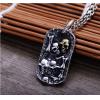 Vintage 925 Silver Terror Death Valley Skull Pendant No Chain