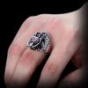 Vintage 925 Silver Dragon Ring - Wishbop