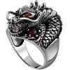 Vintage 925 Silver Dragon Ring - Wishbop