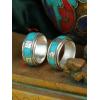 Newest Tibetan Silver Om Mani Padme Hum Retro Rotatable Ring