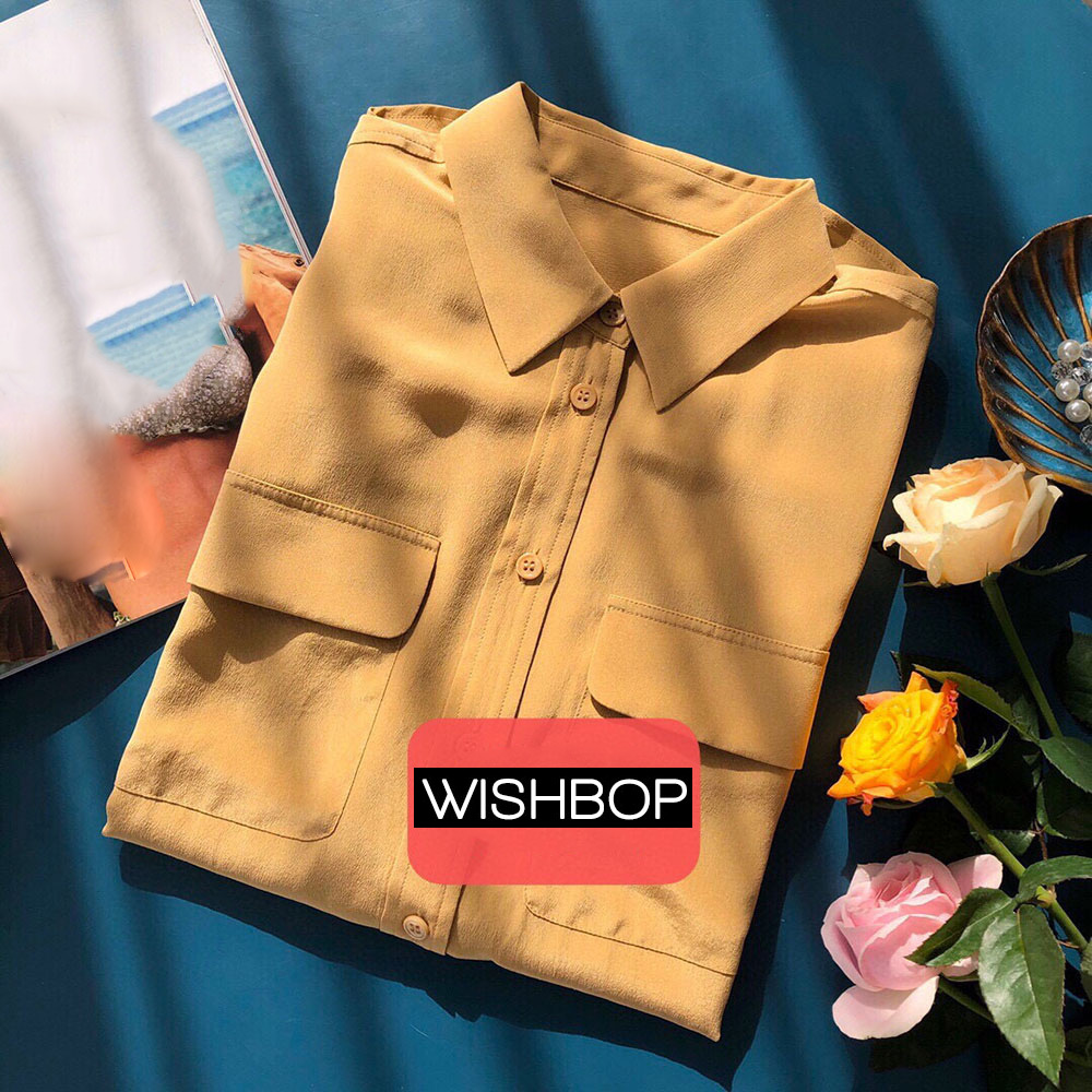 Newest Brown Silk Blouse Women's Shirts Newest Brown Silk Blouse Women's Shirts